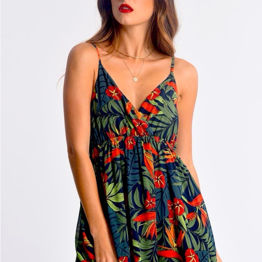 Molly Bracken M Red And Green Sleeveless Spaghett… - image 4